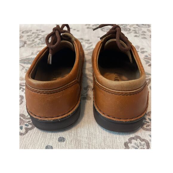 BIRKENSTOCK Mens/Womens Brown Leather Lace Up Oxford Shoes L 8 M 6 EU 39 - Picture 4 of 8
